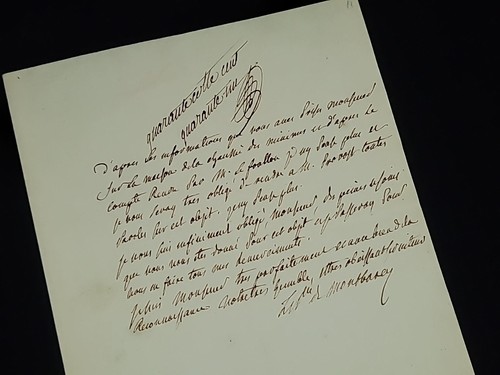 Lettre autographiée signée - lettre,