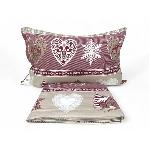 Housse couette double coeur - double,