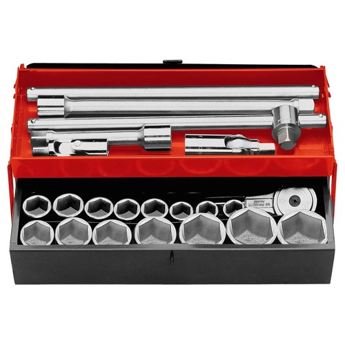 Coffret douille mm - douille, 6p.
