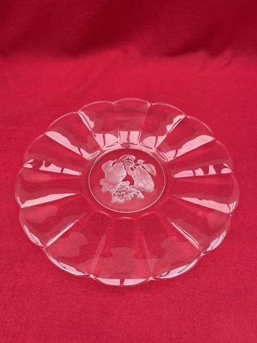 Plat coupe fruits cristal - fruits,