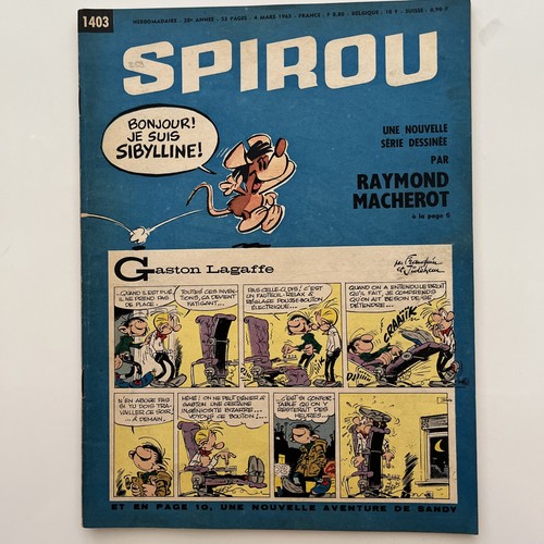 Spirou hebdomadaire 1403 - hebdomadaire, n°