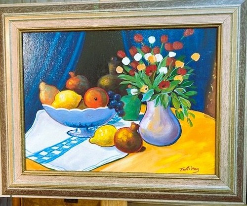 Peinture sur toile signée