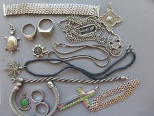 lot bijoux fantaisie anciens
