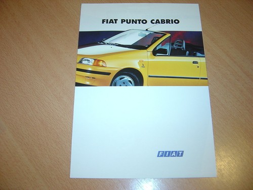 Depliant fiat punto - punto, cabrio