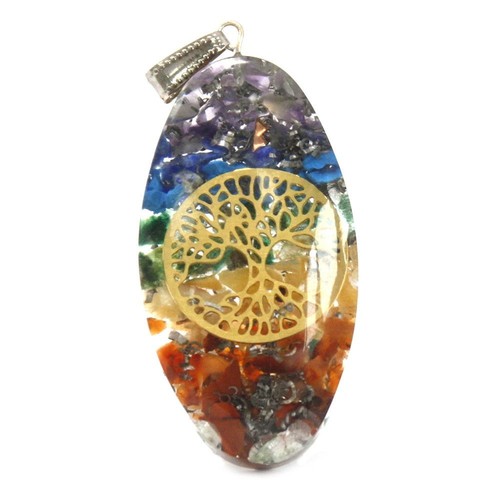 Pendentif orgonite ovale - ovale, 7