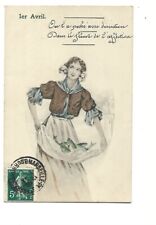 ILLUSTRATION - JEUNE POISSONIERE - 1ER AVRIL