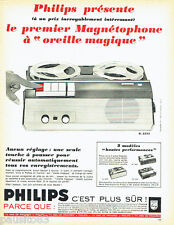 ADVERTISING ADVERTISING 036 1965 Philips tape recorder EL 3552 magic ear