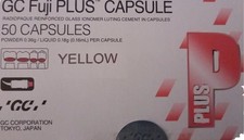 Fuji Plus GC YELLOW 50 Capsules Verre Ionomere Photopolymerisable