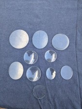 Lot de 10 verres bombés cadre