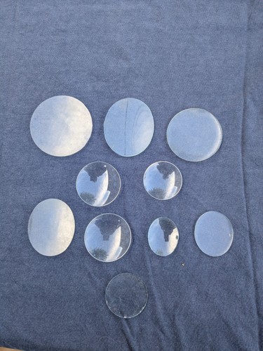 Lot verres bombés cadre - verres,
