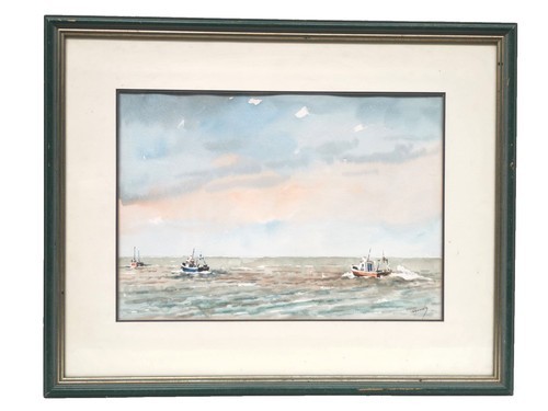 Peinture aquarelle signée - aquarelle,