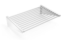 Étagère murale inox en tube