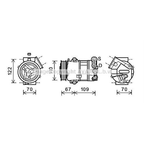 Compresseur climatisation pour - compresseur,