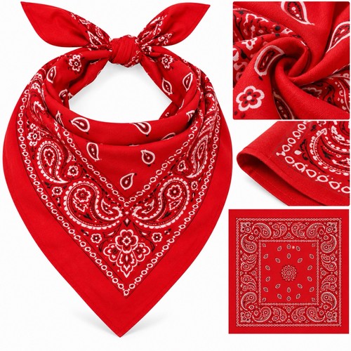 Bandana foulard rouge - rouge, 100