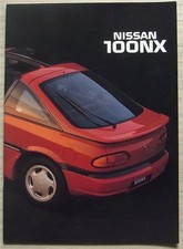 NISSAN 100NX Car Sales Brochure Feb 1992 #999 A110 B13