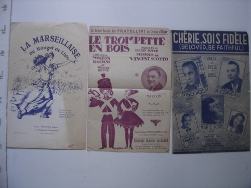 Lot anciennes partitions - lot,