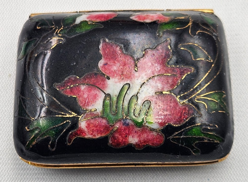 Boite pilules decor floral - pilules,