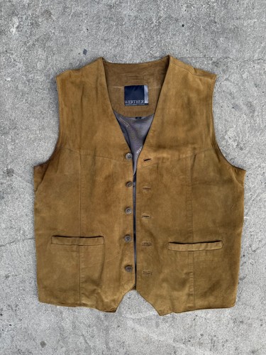 Gilet western cowboy cuir - en,