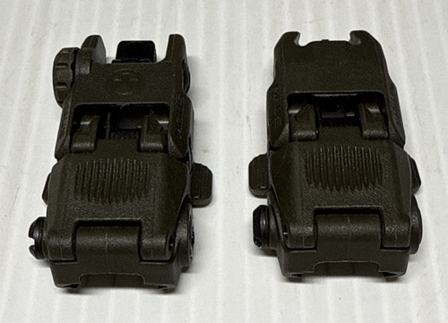 Flip sights front and - front, rear