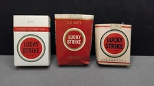 Lot de 3 paquets de cigarettes vides LUCKY STRIKE  (Anciens - vintage)