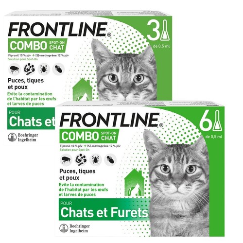 Combo antiparasitaire chat - combo¹antiparasitaire,