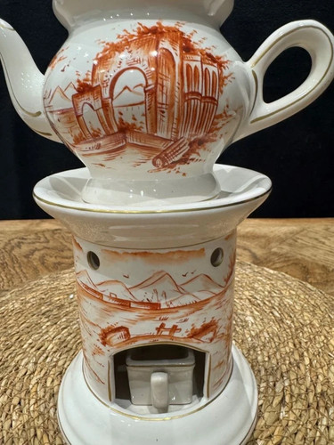 Chauffe théière porcelaine - chauffe-théière,