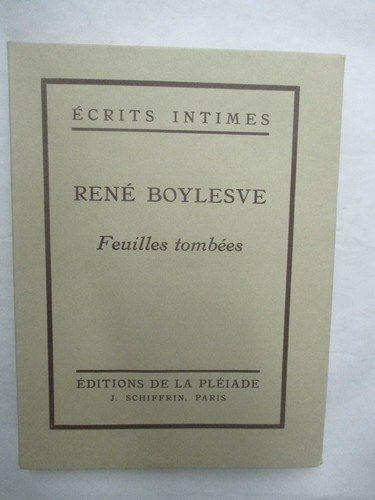 René boylesve feuilles - rené,