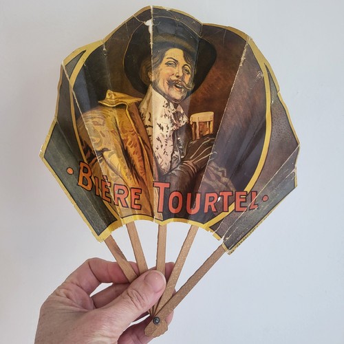 Ancien éventail publicitaire - ancien,