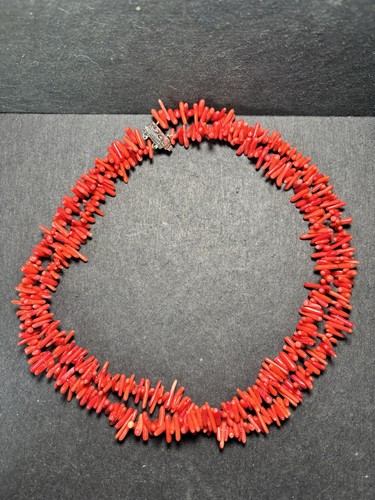 Collier corail rouge - collier,