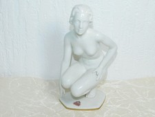 Porcelaine Figurine " Nues Femme " Porcelaine Blanche Marqué Alka Kunst Bavaria