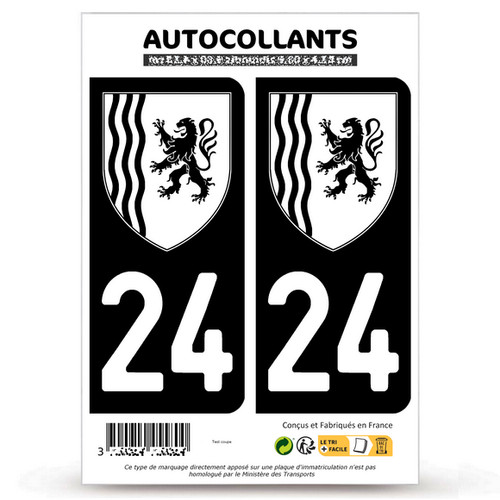 Autocollants plaque - 2,