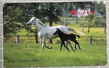 Télécarte Étrangère Carte Magnétique Téléphone Japon Cheval Poulain  NTT  105