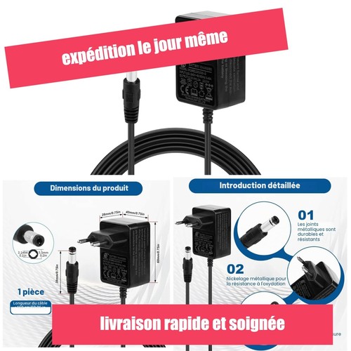 Chargeur 12v véhicule - 1a,