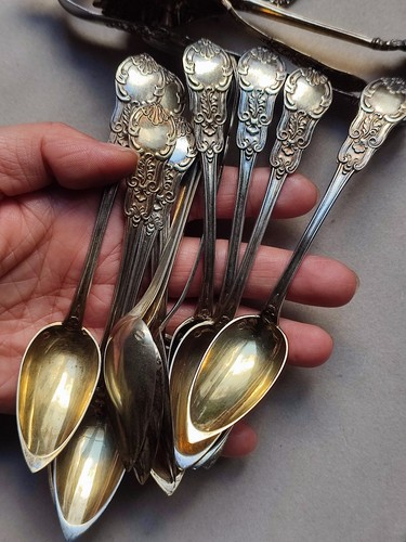 Solid silver tea - solid, 800/1000