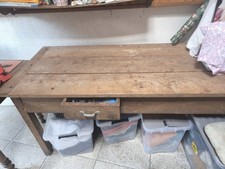 Ancienne table de ferme bois massif fin 19ème