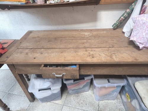 Ancienne table ferme bois - ancienne,