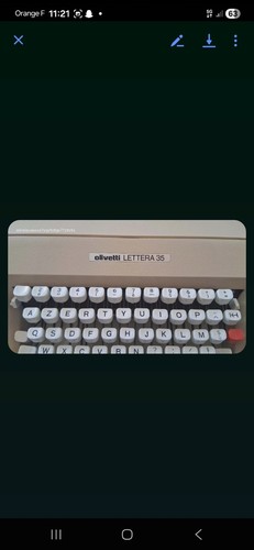 Machine écrire olivetti - à,