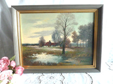 Ancien tableau huile toile