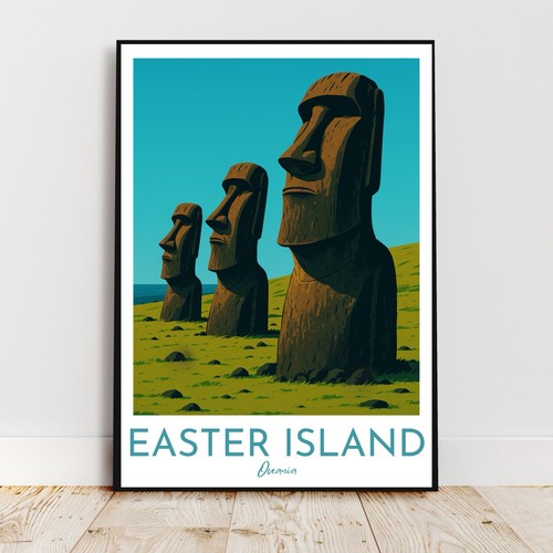 Affiche deco voyage - -, ile