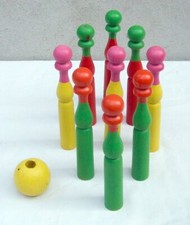 WOODEN KEELS - GAMES - TOY - VINTAGE - ANTIQUE