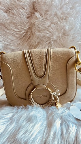 Sac main see chloe beige - à,