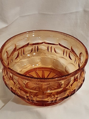 Coupe art déco verre - , ambre