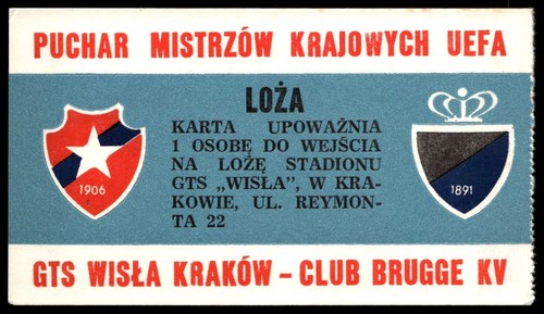 Billet 1978 wisla cracovie - billet, 1978/79