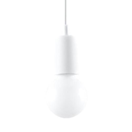 Suspension pvc blanc e27 - pvc, 1