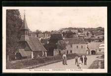 Old postcard Fermaincourt, overview 