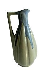 DENBAC pichet grès flammé à coulures numéroté 393 art déco Vierzon 