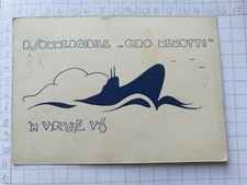 Cartolina d'epoca Marina Militare R. Sommergibile Ciro Menotti In Virtute Vis #1