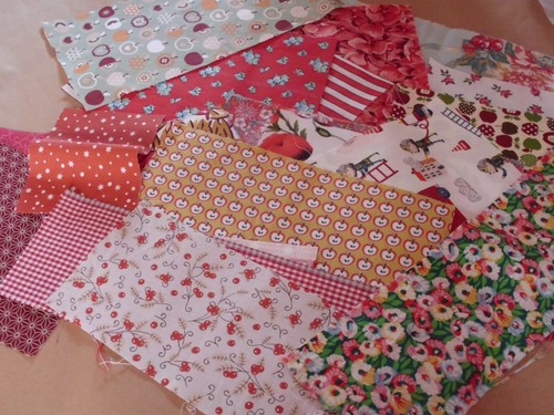 Lot petits coupons tissu - petits,