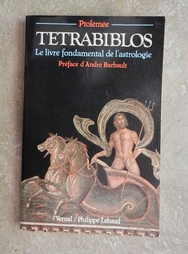 Tétrabiblos livre - tétrabiblos., le