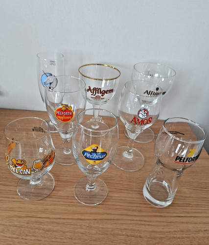 Lot verres bière brasserie